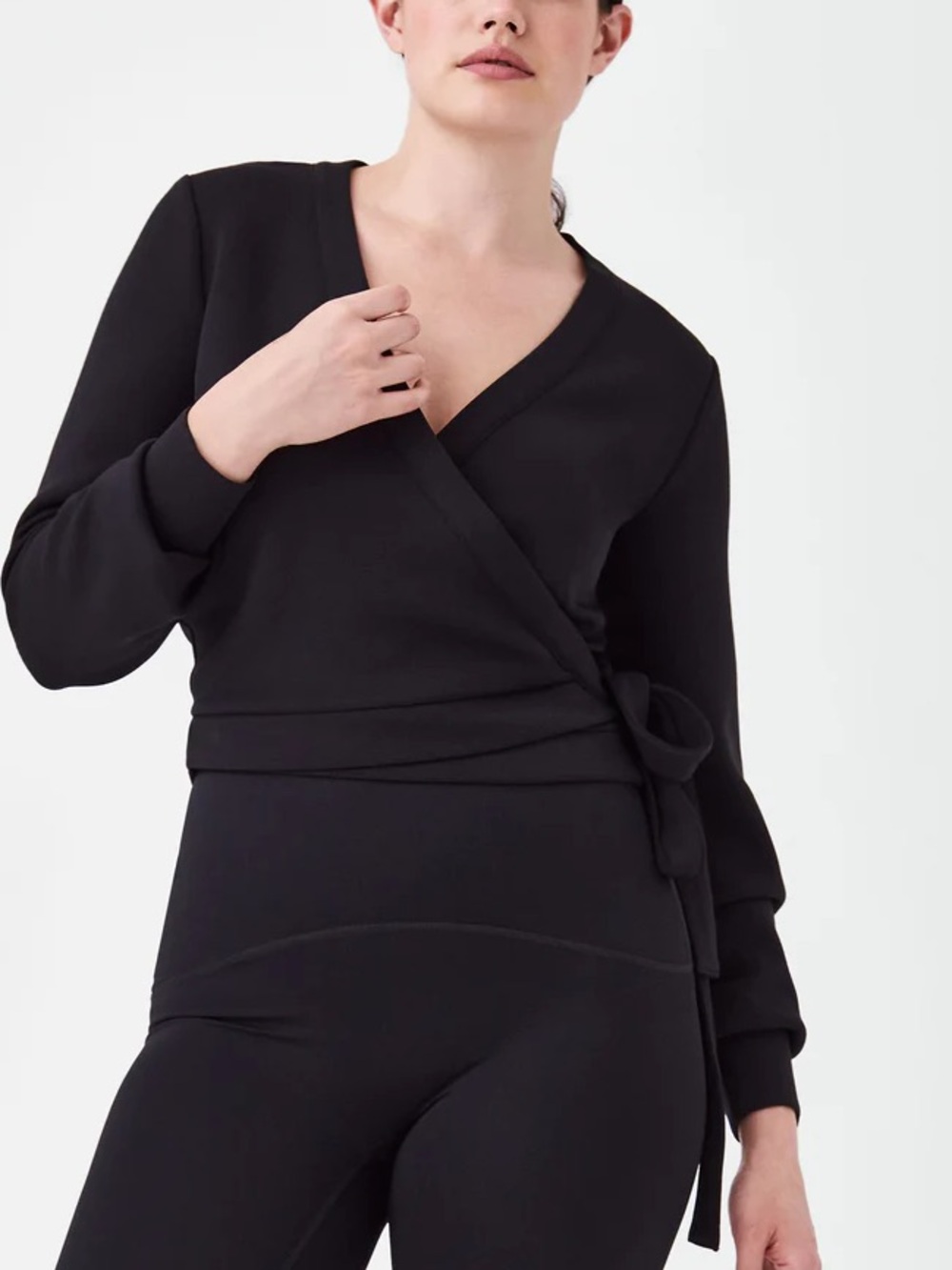 Spanx Air Essential Ballet Wrap Black XL NWT